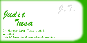 judit tusa business card